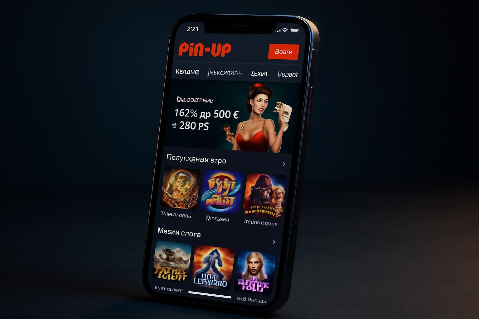 Pin-Up интерфейс